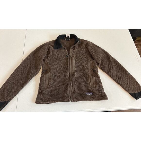 Patagonia Jackets & Blazers - Patagonia Jacket Womens Small Brown Black Fleece Polartec Zip Performance Coat